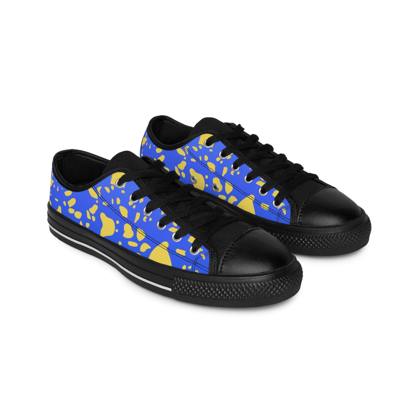 Blue Canvas Sneakers for Women – Casual Lace-Up Street Style Shoes