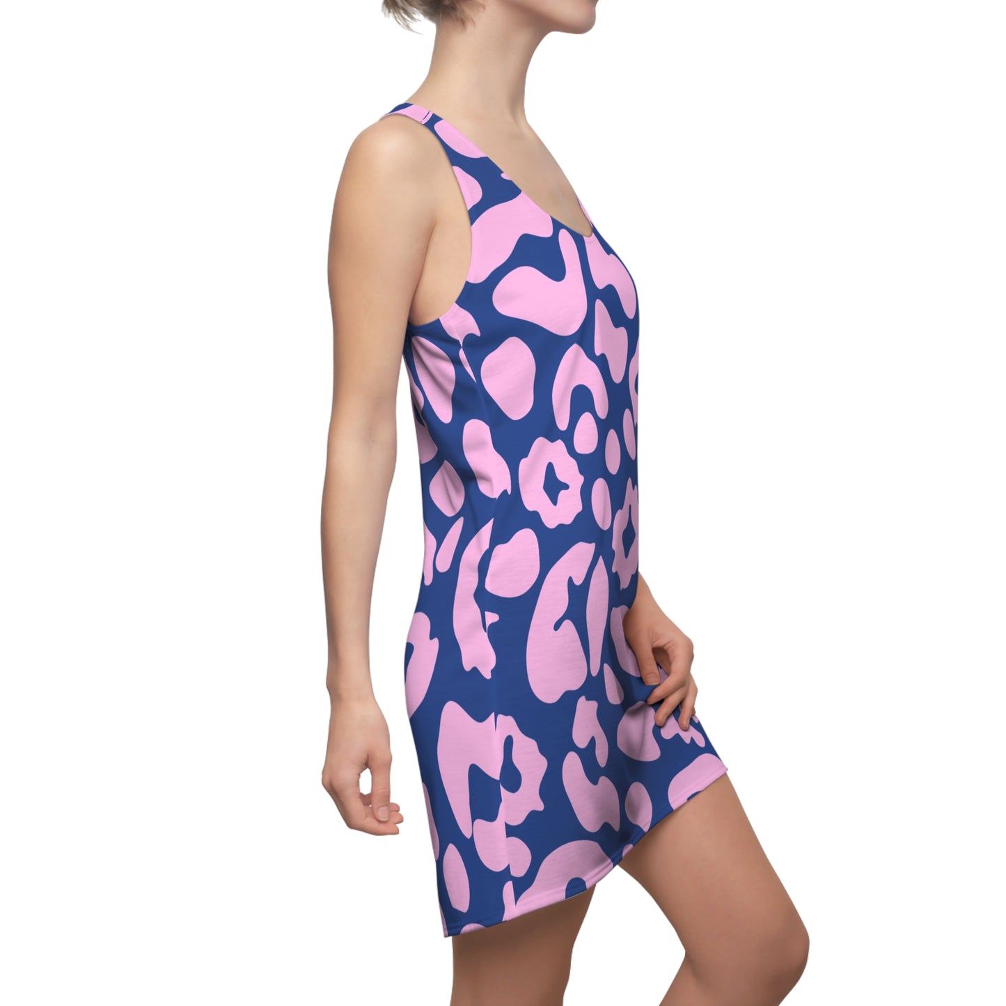Pink Leopard Racerback Kleid – Trendiges Sommerkleid
