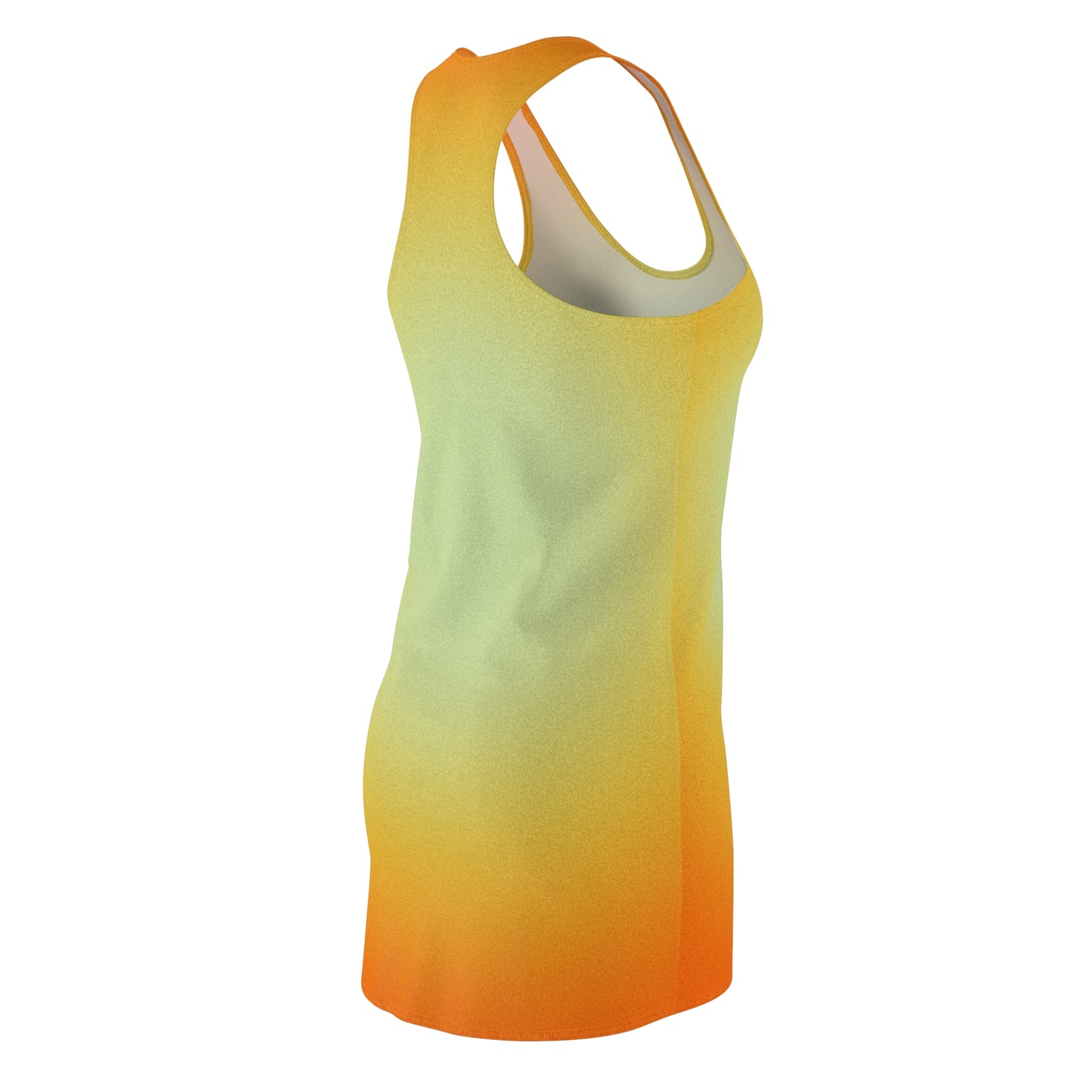 Racerback Kleid Grün Orange Farbverlauf – Sommer Look
