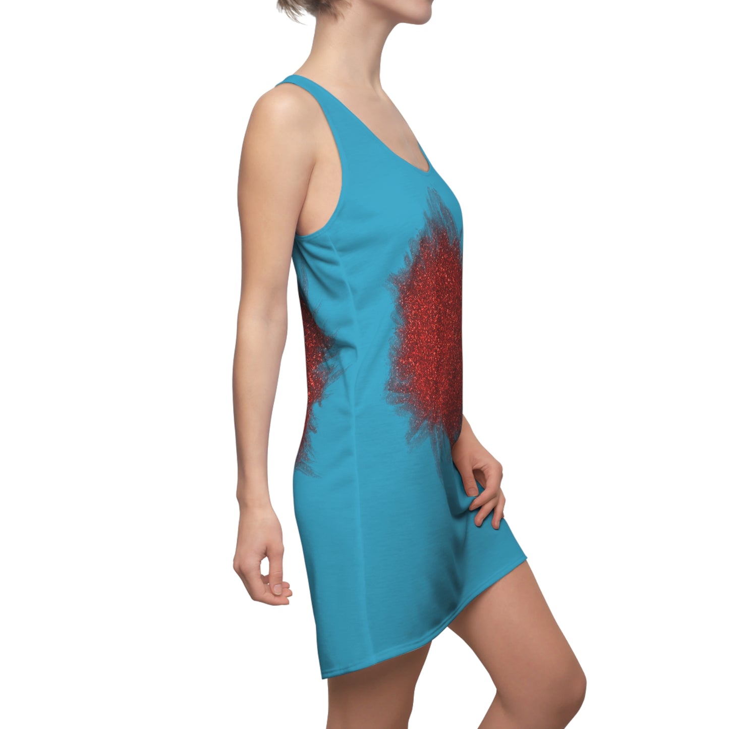 Rot Sparkle Racerback Kleid – Stylishes Partykleid