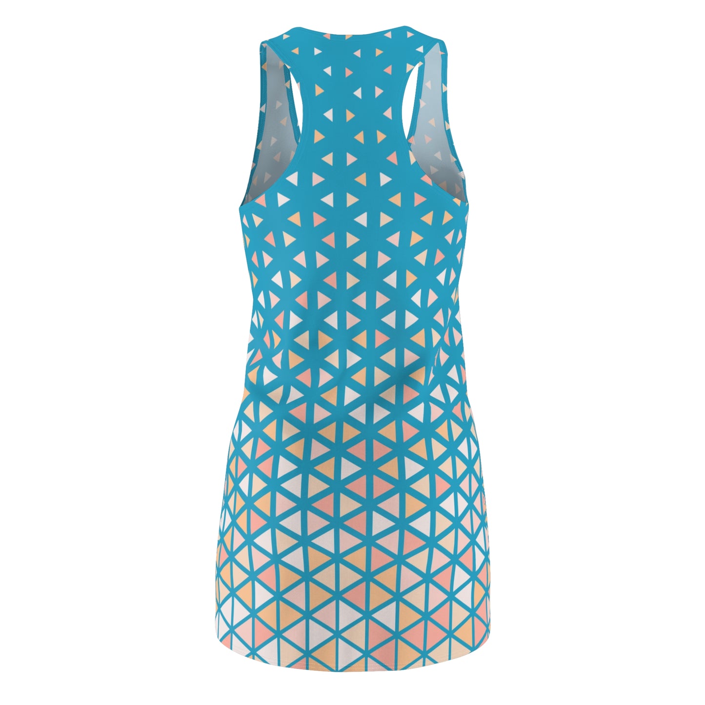 Buntes Dreieck Racerback Kleid – Trendige Sommer Damenmode