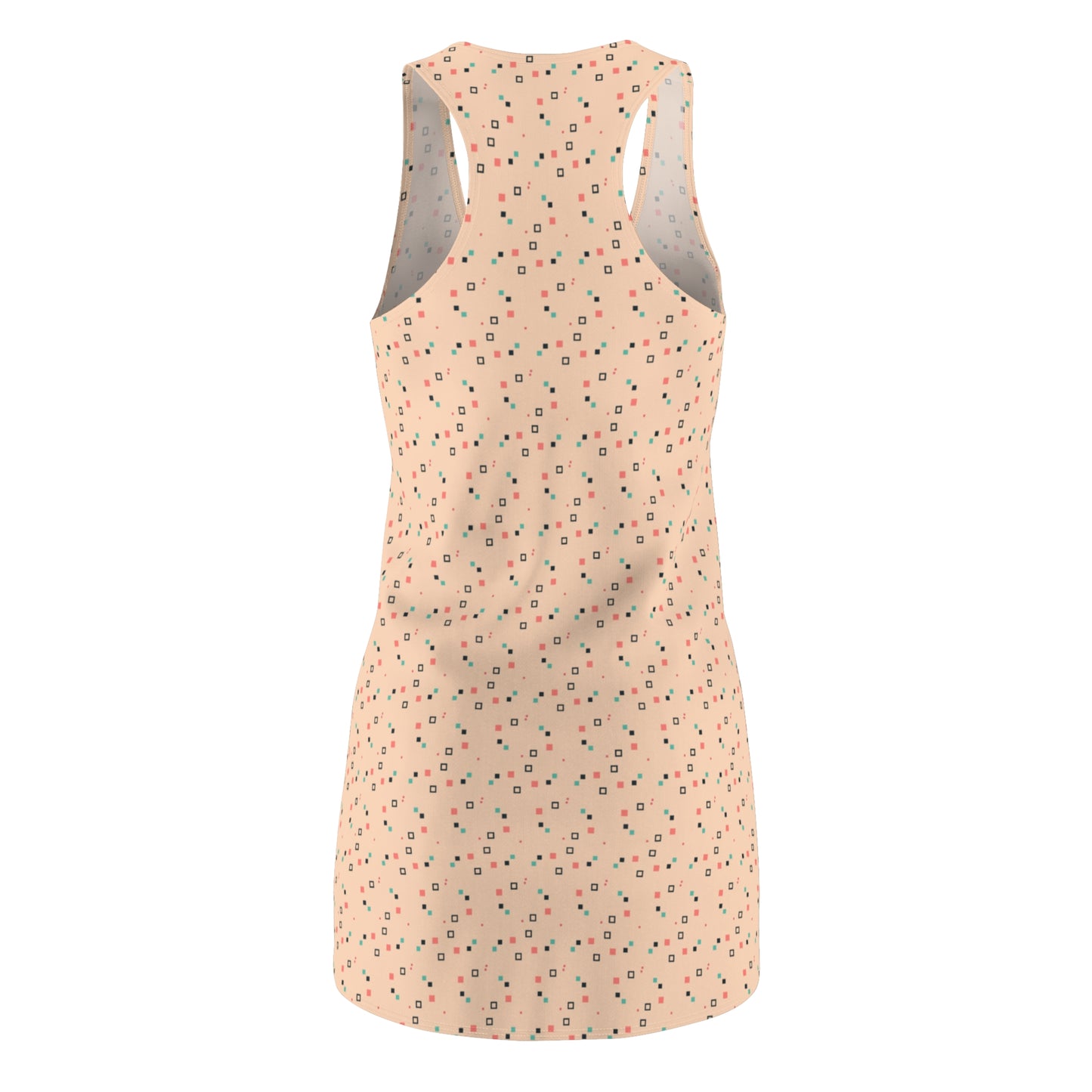 Bunt Mini Muster Racerback Kleid – Leichtes Sommerkleid