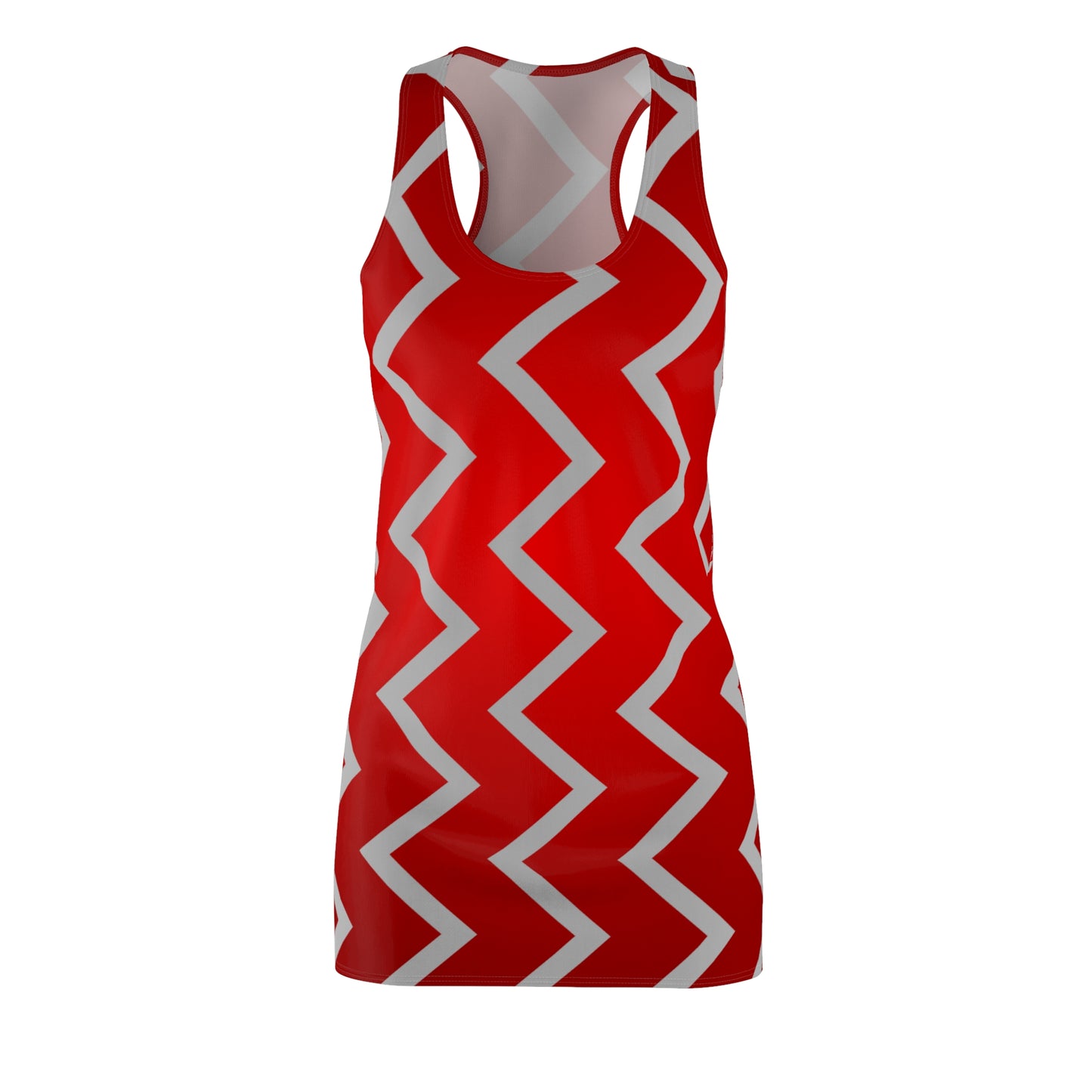 Rot Zickzack Racerback Kleid – Trendiges Sommerkleid