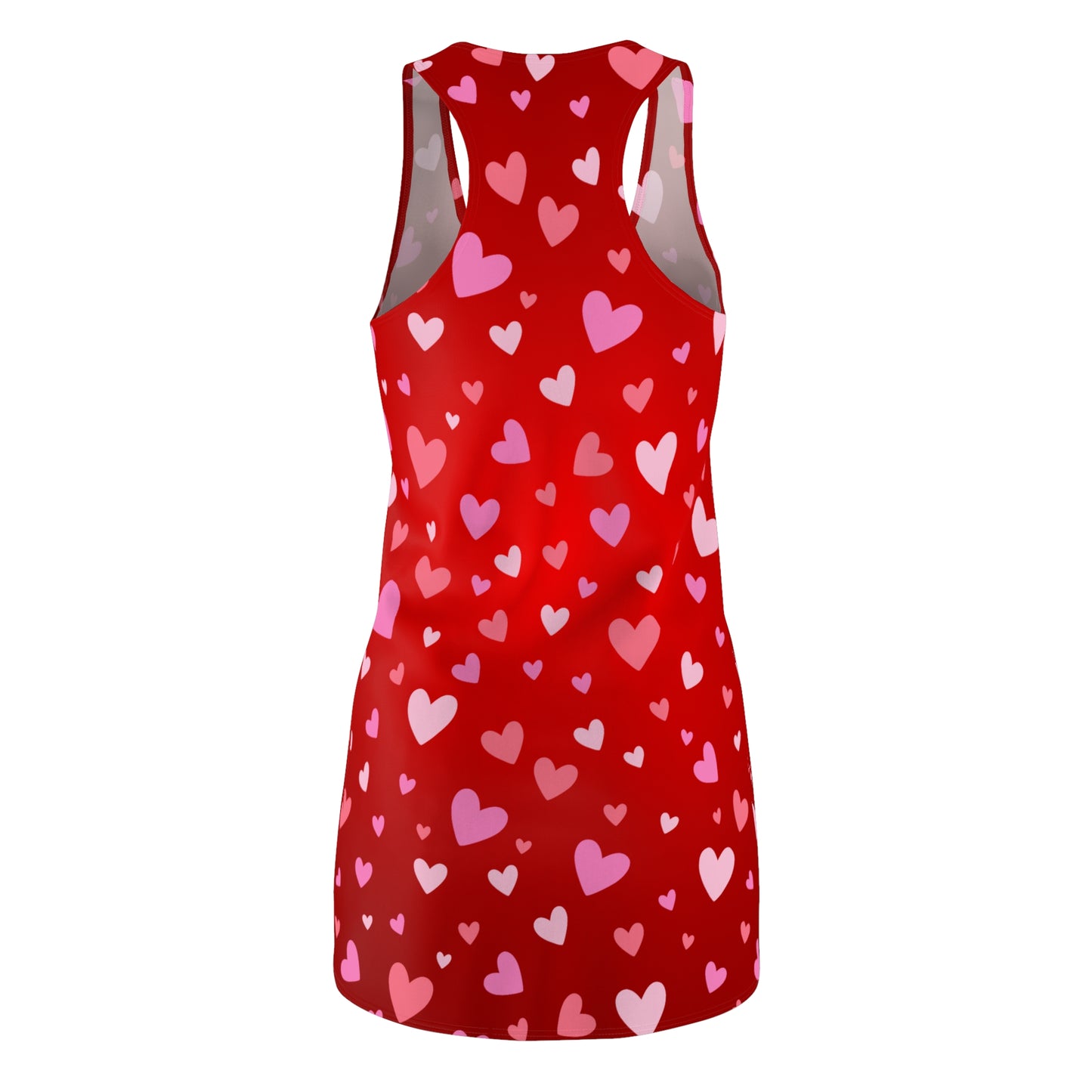 Herz Racerback Kleid – Rotes Sommerkleid Damen