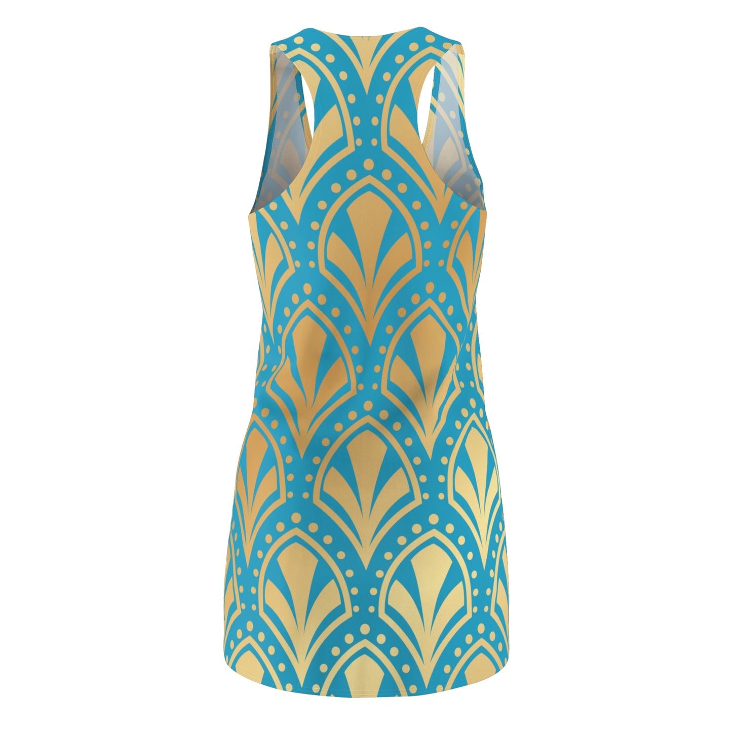 Luxury Racerback Dress mit Elegant Art Deco Muster
