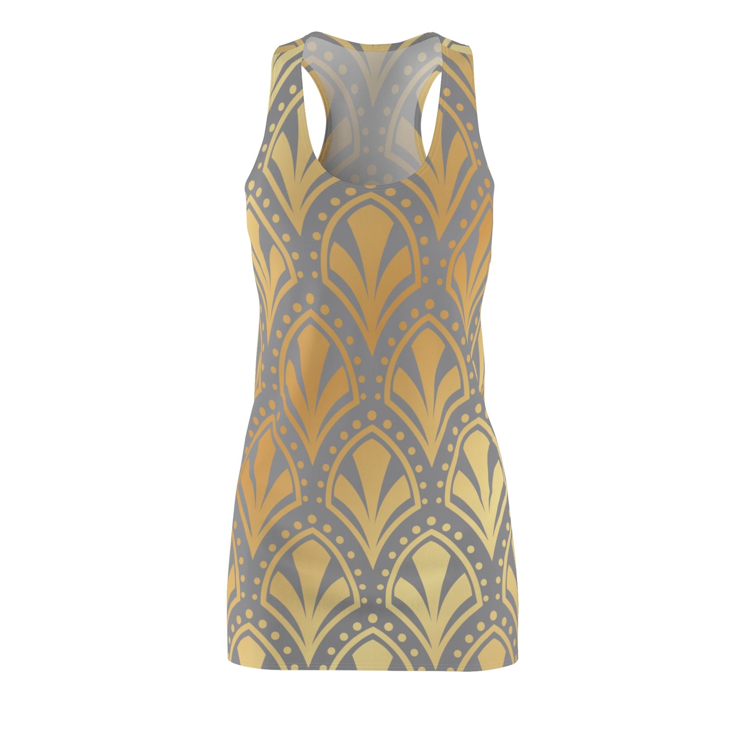 Luxury Racerback Dress mit Elegant Art Deco Muster