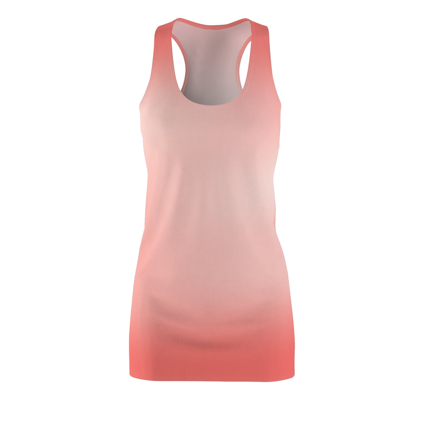 Racerback Kleid mit sanftem Pink-Koralle Farbverlauf