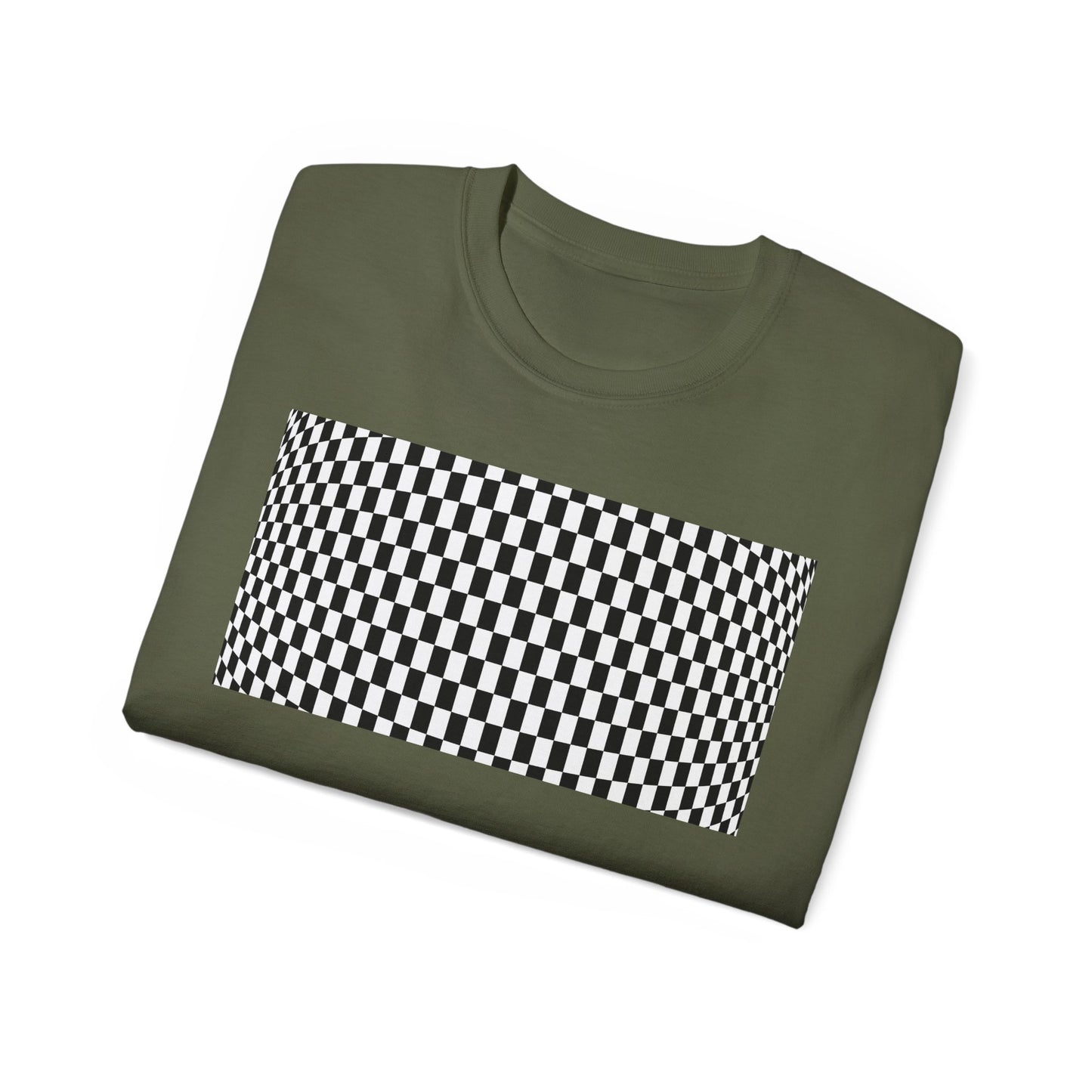Black White Checkerboard T-Shirt – Retro Streetwear Tee