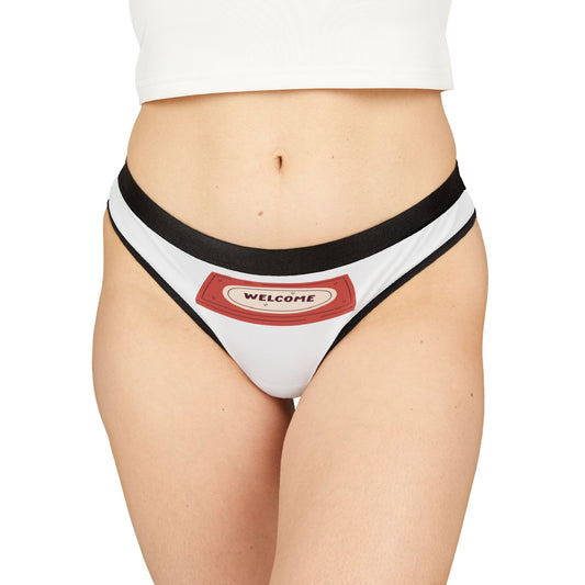 Damen Thong Unterwäsche Welcome Bequeme Slips MauserDesign