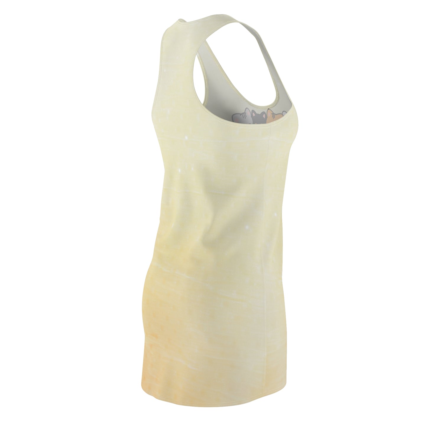 Racerback Kleid mit sanftem Farbverlauf & Katzenmotiv – Tatlı Cesur