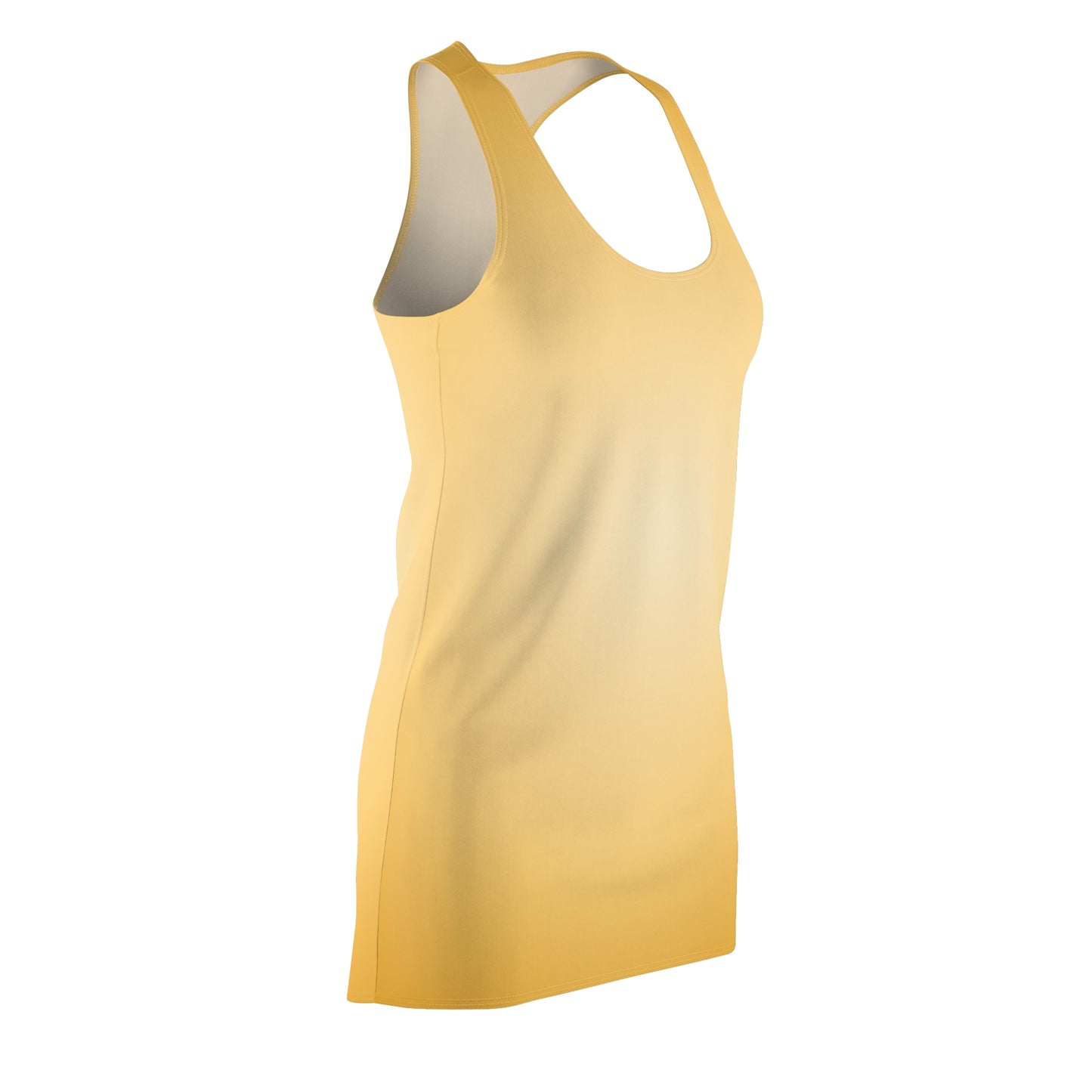 Beiges Racerback Kleid – Farbverlauf