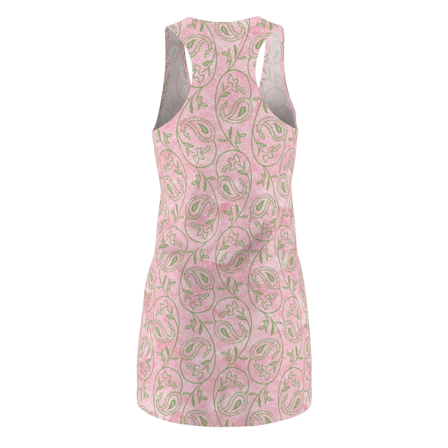 Rosa Racerback Kleid – Sommerkleid mit floralem Ornamentmuster