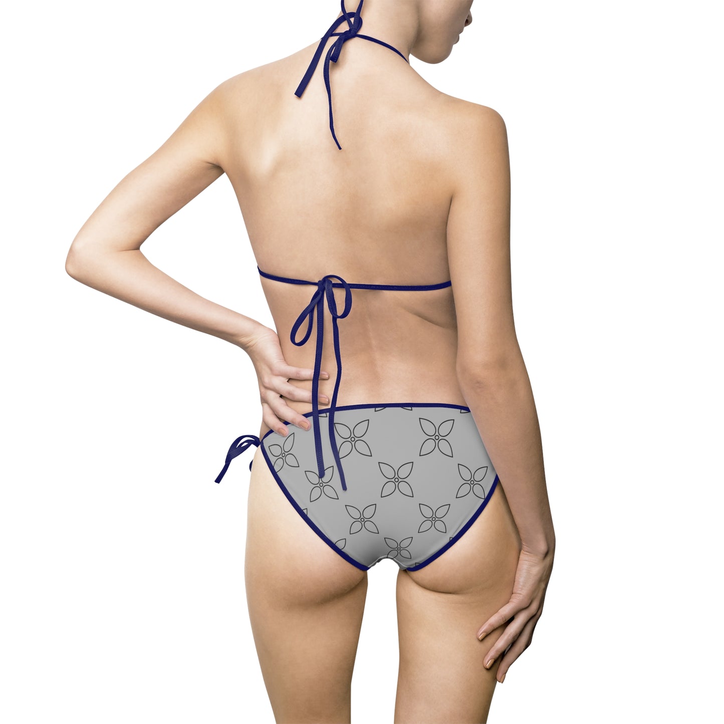 Chic Bikini Set – Elegant & Trendy Badeanzug grau