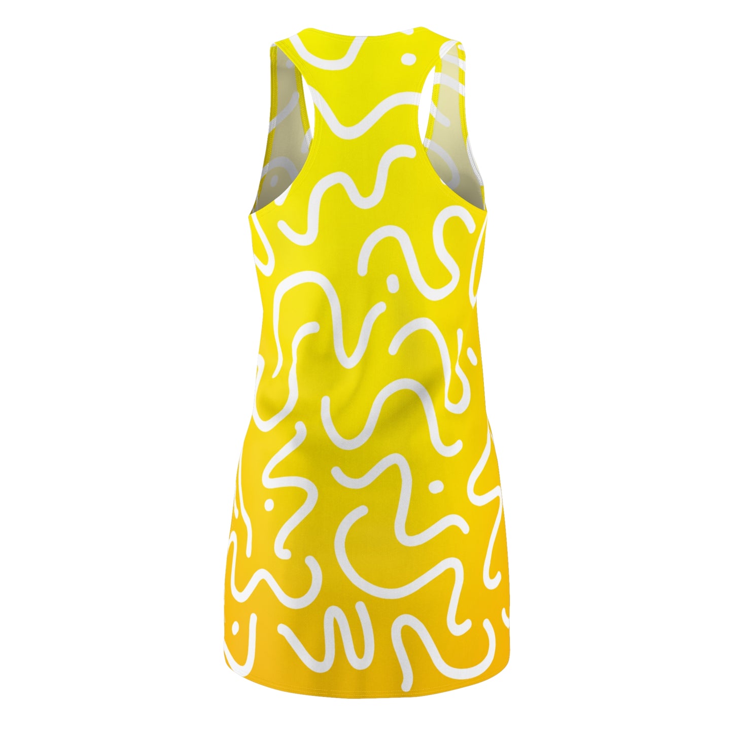 Racerback Damenkleid Sommer – Abstrakte Linien, modern & leicht