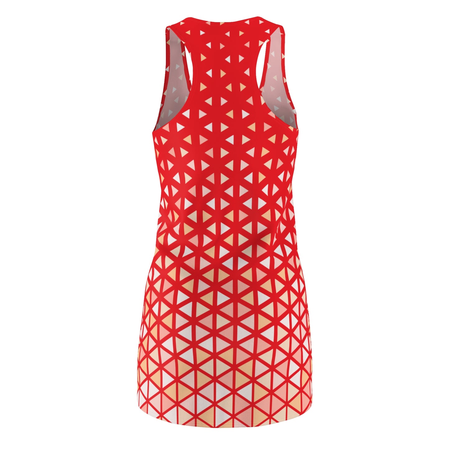 Buntes Dreieck Racerback Kleid – Trendige Sommer Damenmode