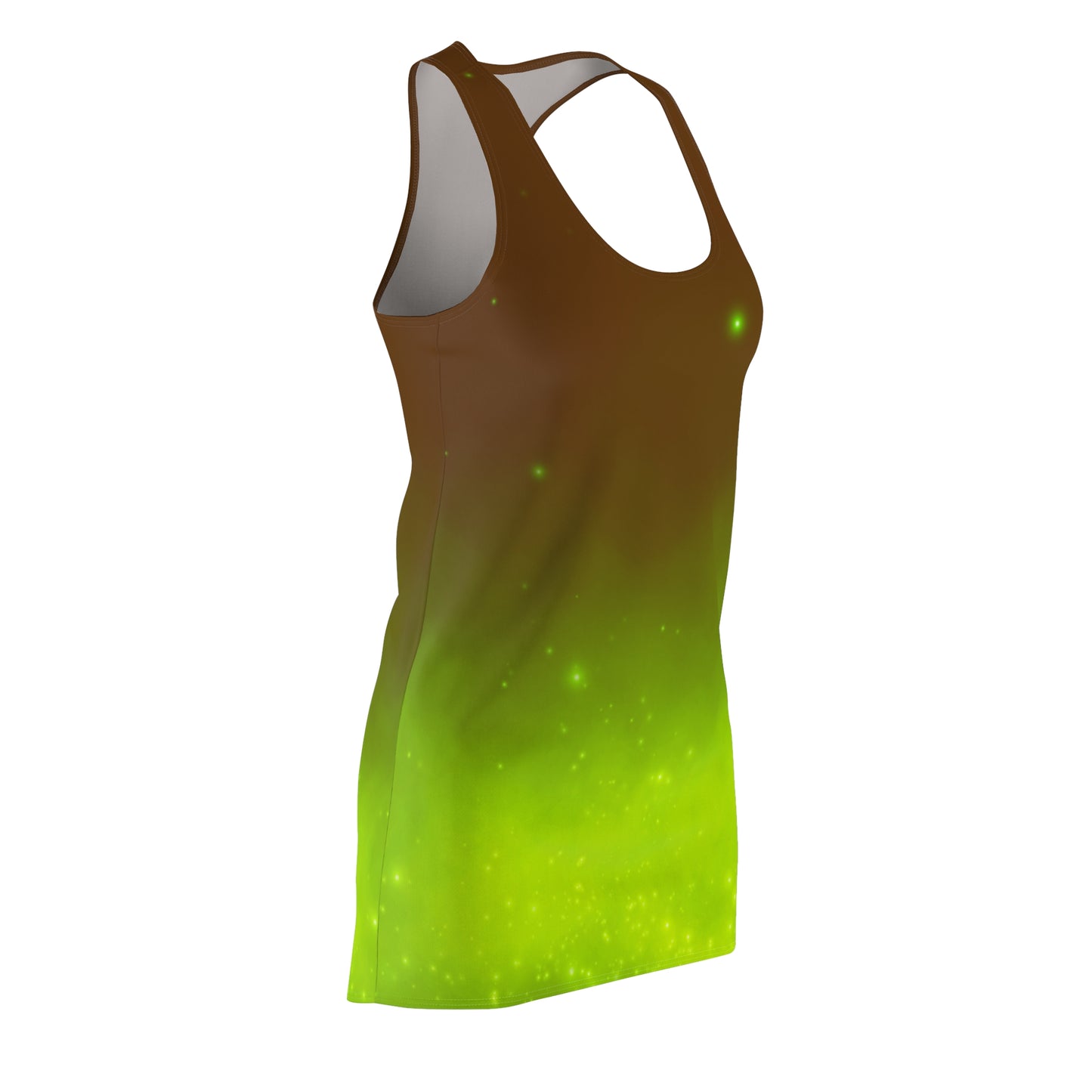 Racerback Kleid mit Braun-Grün Farbverlauf – leicht & sommerlich