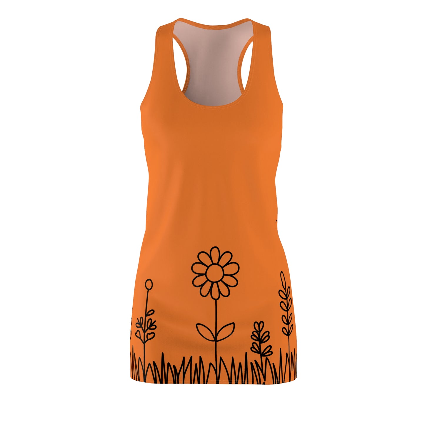 Crusta Blumen Racerback Kleid – Bequemes Sommerkleid