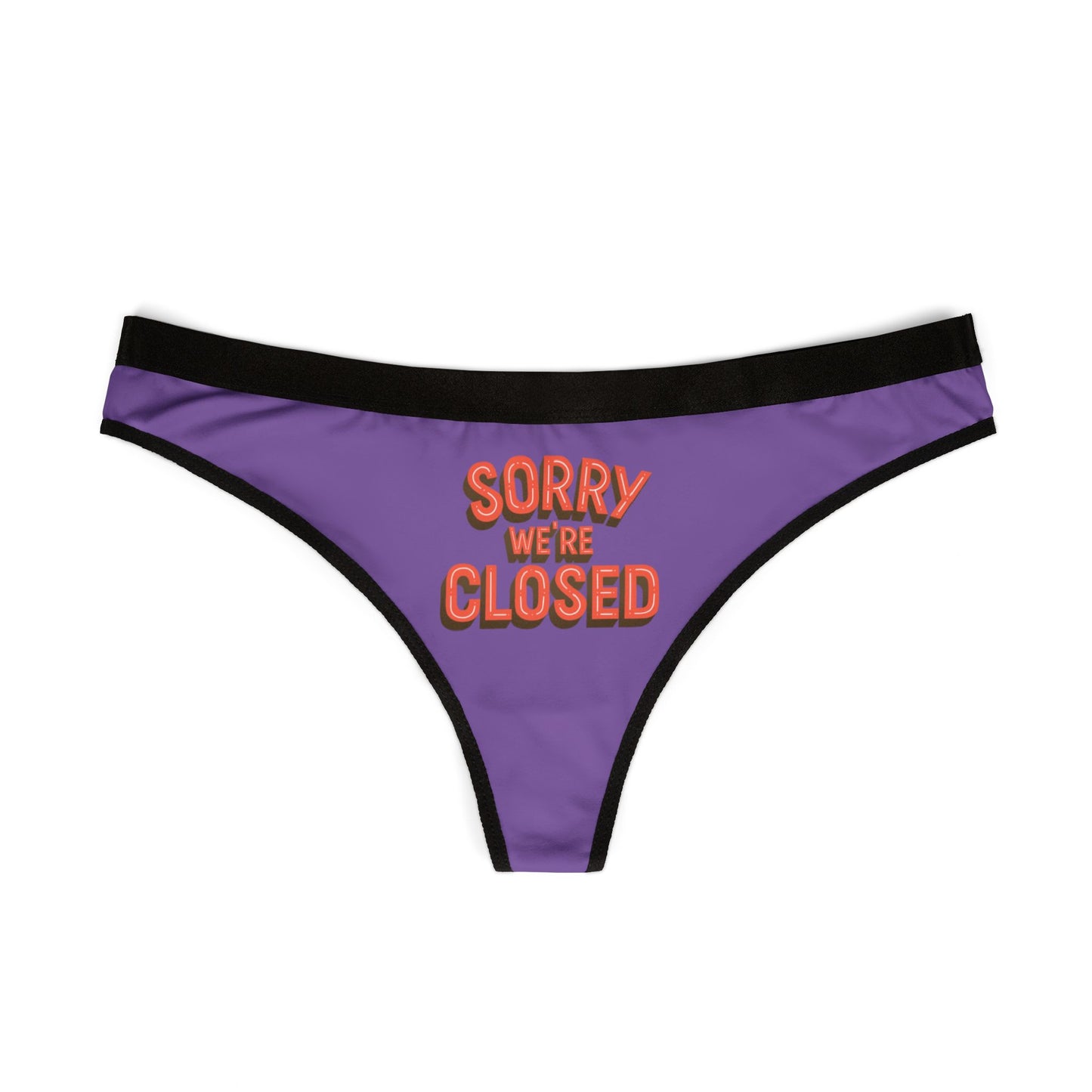 Damen Thong Unterwäsche Sorry Closed Lustige Slips MauserDesign