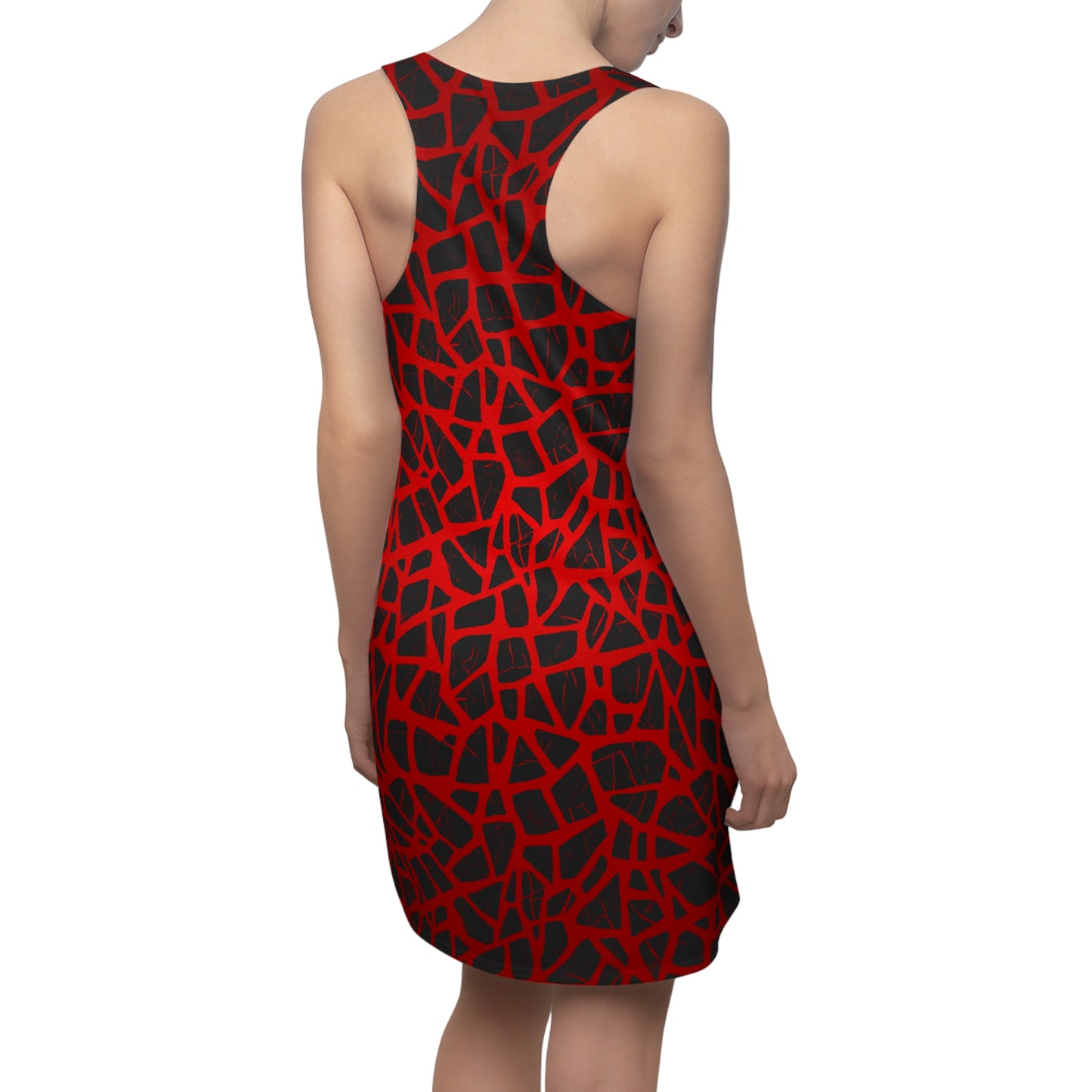 Racerback Damenkleid Sommer – Modernes Muster, bequem & stylisch