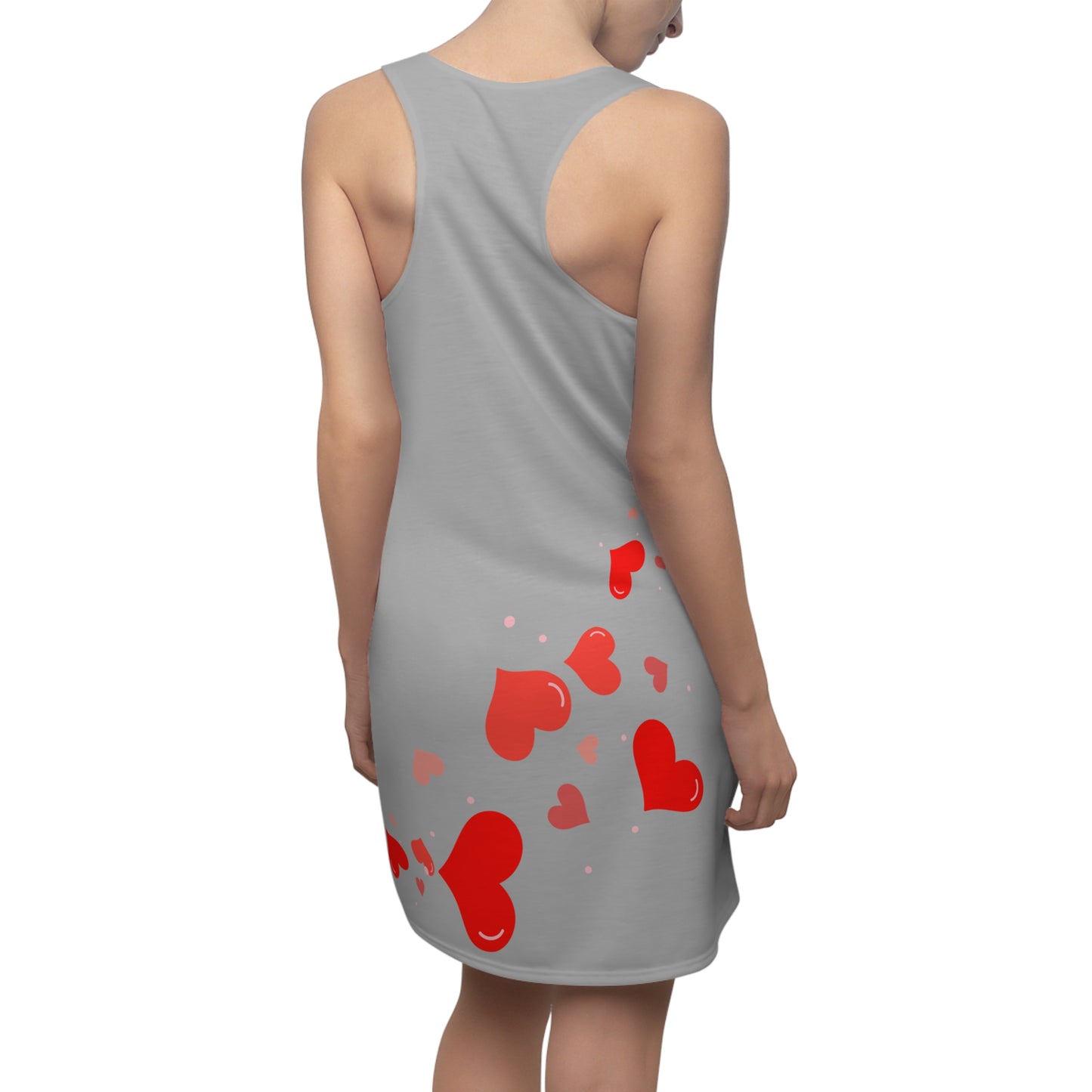 Herz Racerback Kleid – Elegantes Valentinstag Outfit