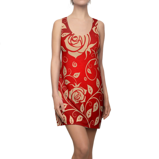 Rot Rose Racerback Kleid – Elegantes Sommerkleid