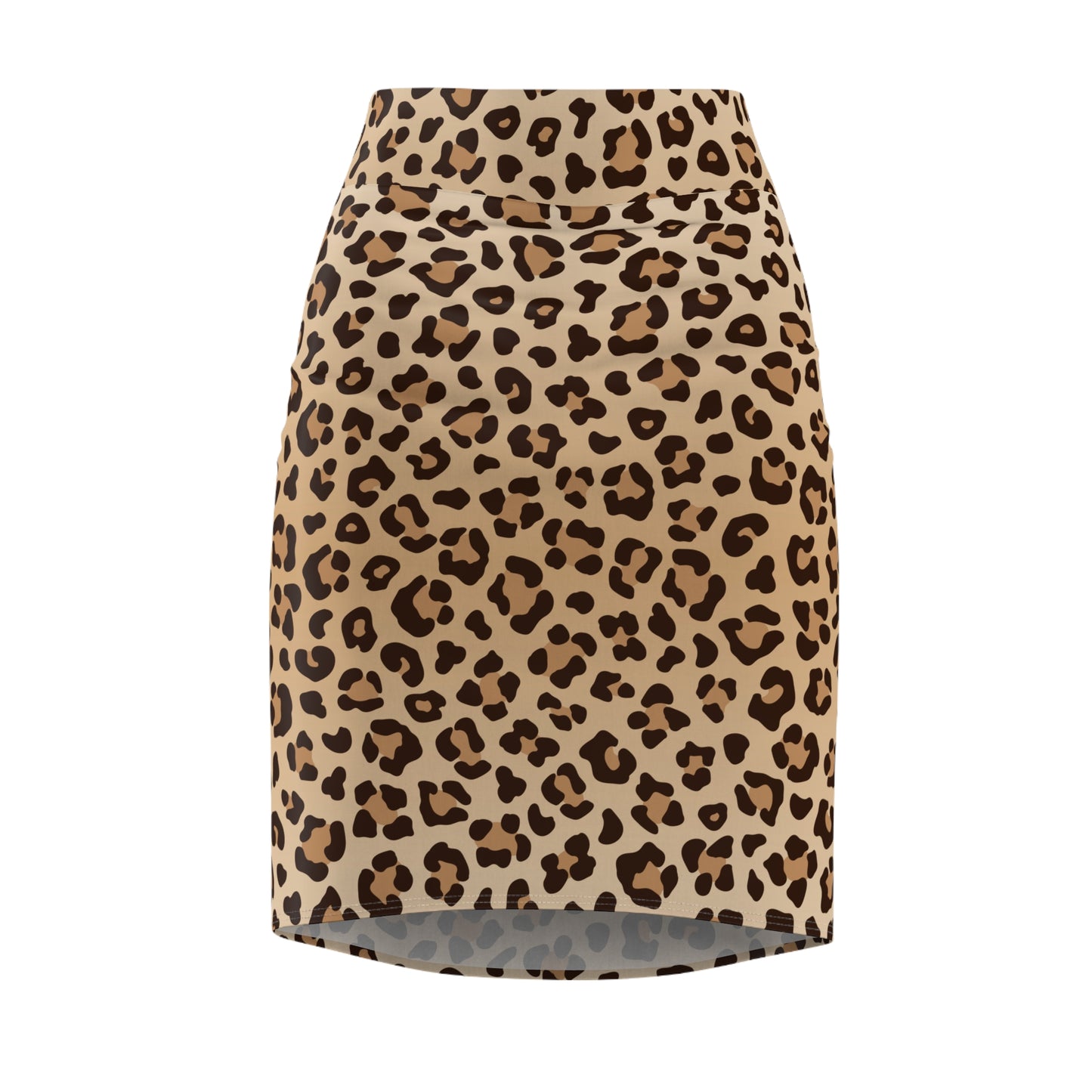 Damen Rock Bleistift Leopard Print Eng Elegant Stretch Business Casual