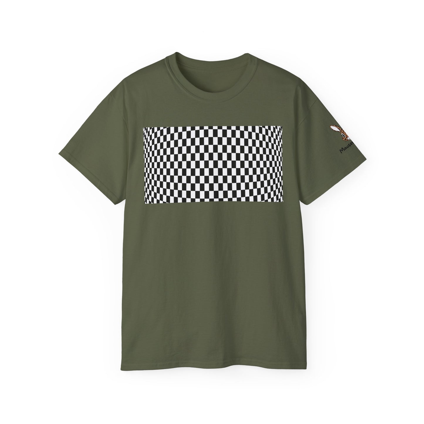 Black White Checkerboard T-Shirt – Retro Streetwear Tee