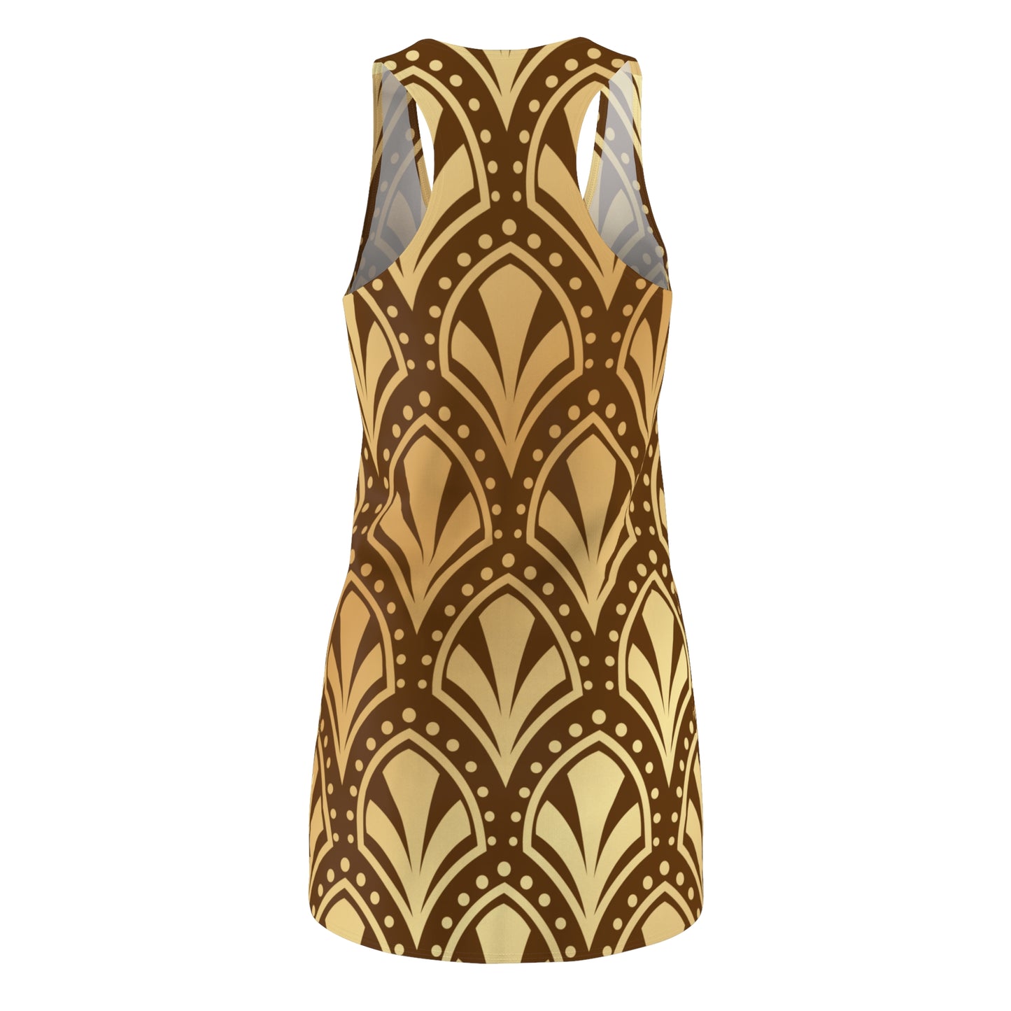 Luxury Racerback Dress mit Elegant Art Deco Muster