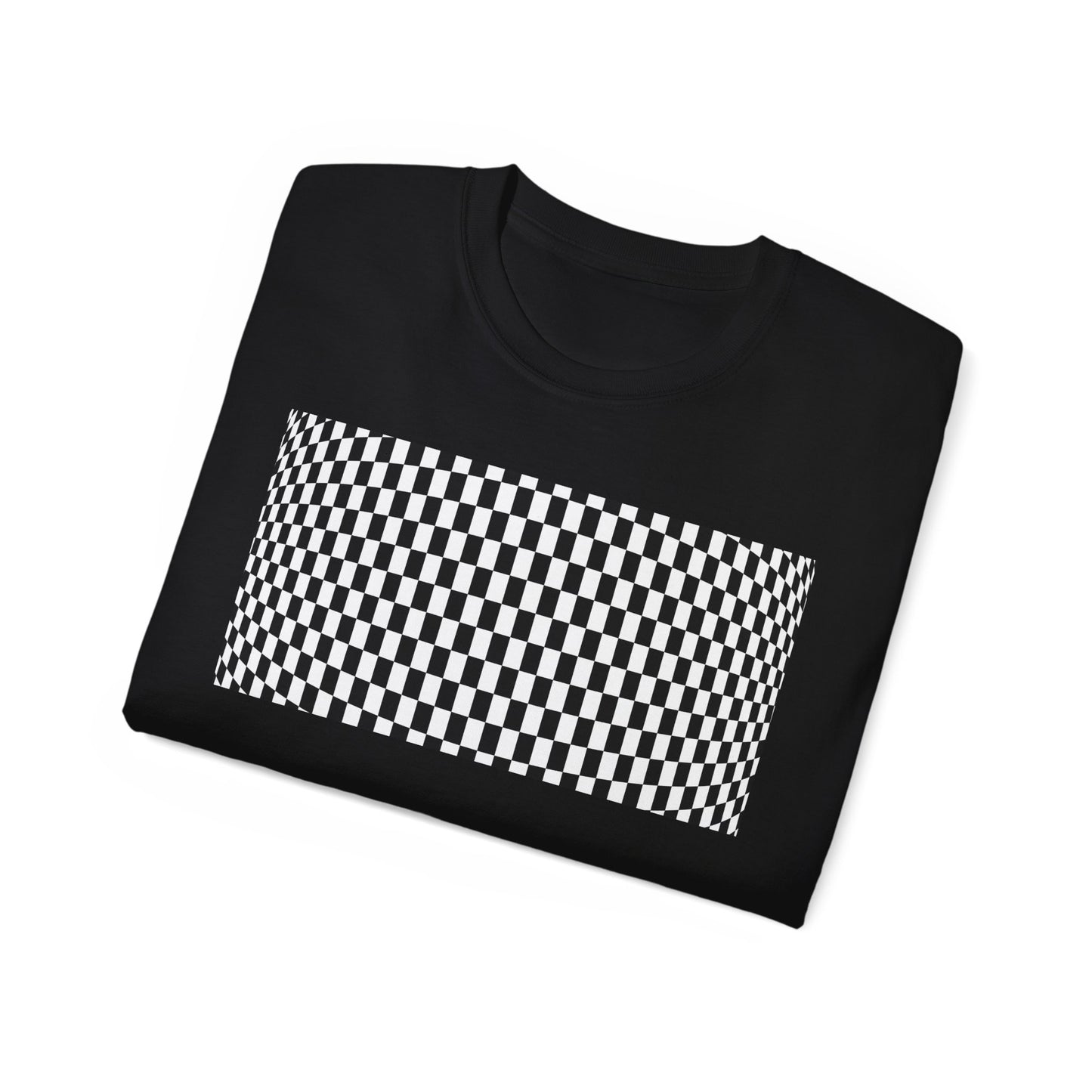 Black White Checkerboard T-Shirt – Retro Streetwear Tee