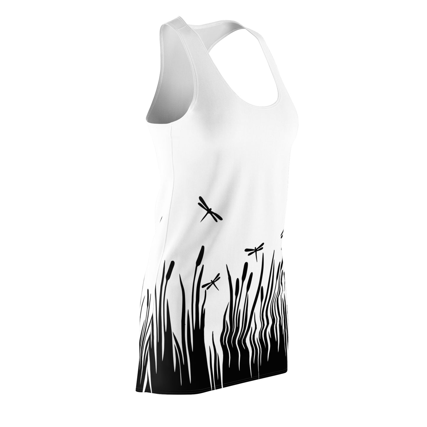 Damen Kleid Libellen Design Racerback Sommer Freizeit Party