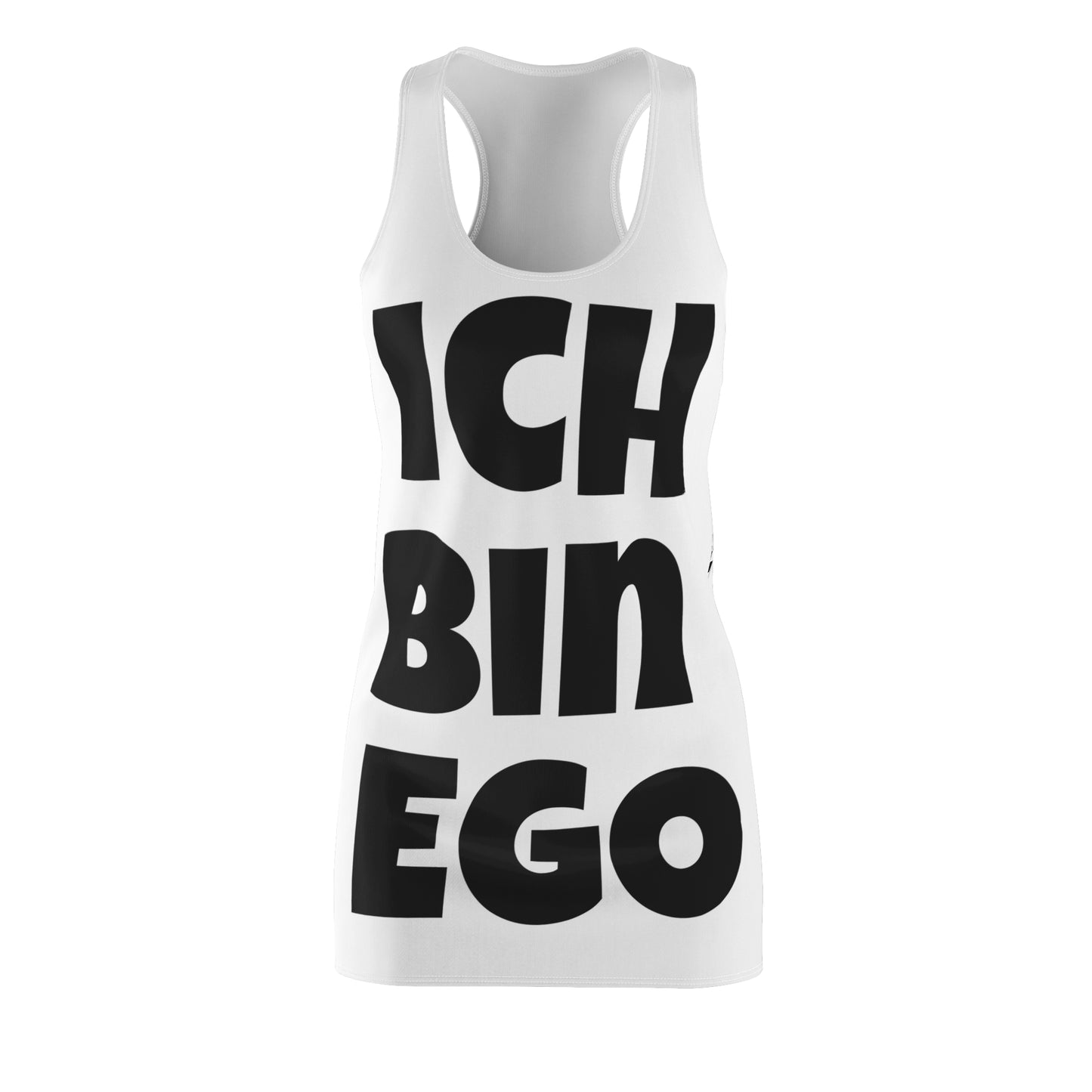 Ich Bin Ego Racerback Kleid – Statement Sommerkleid
