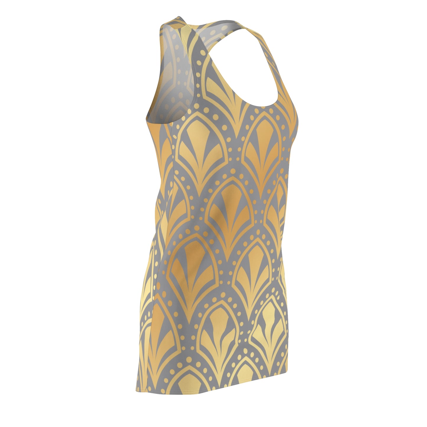 Luxury Racerback Dress mit Elegant Art Deco Muster