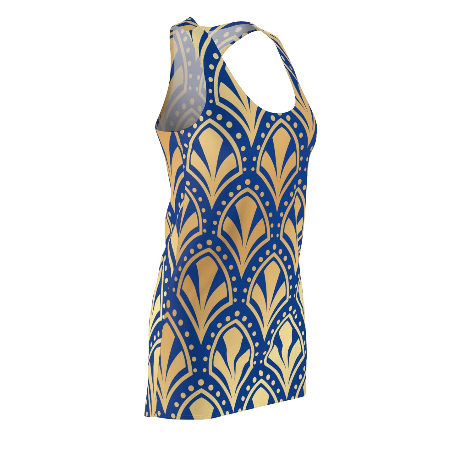 Luxury Racerback Dress mit Elegant Art Deco Muster