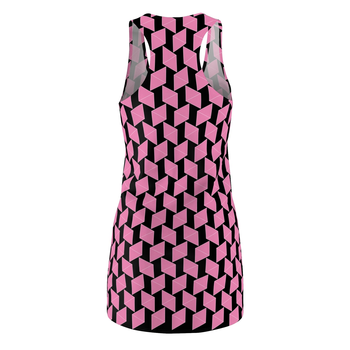 Pink Geometrie Racerback Kleid – Stylisches Sommerkleid