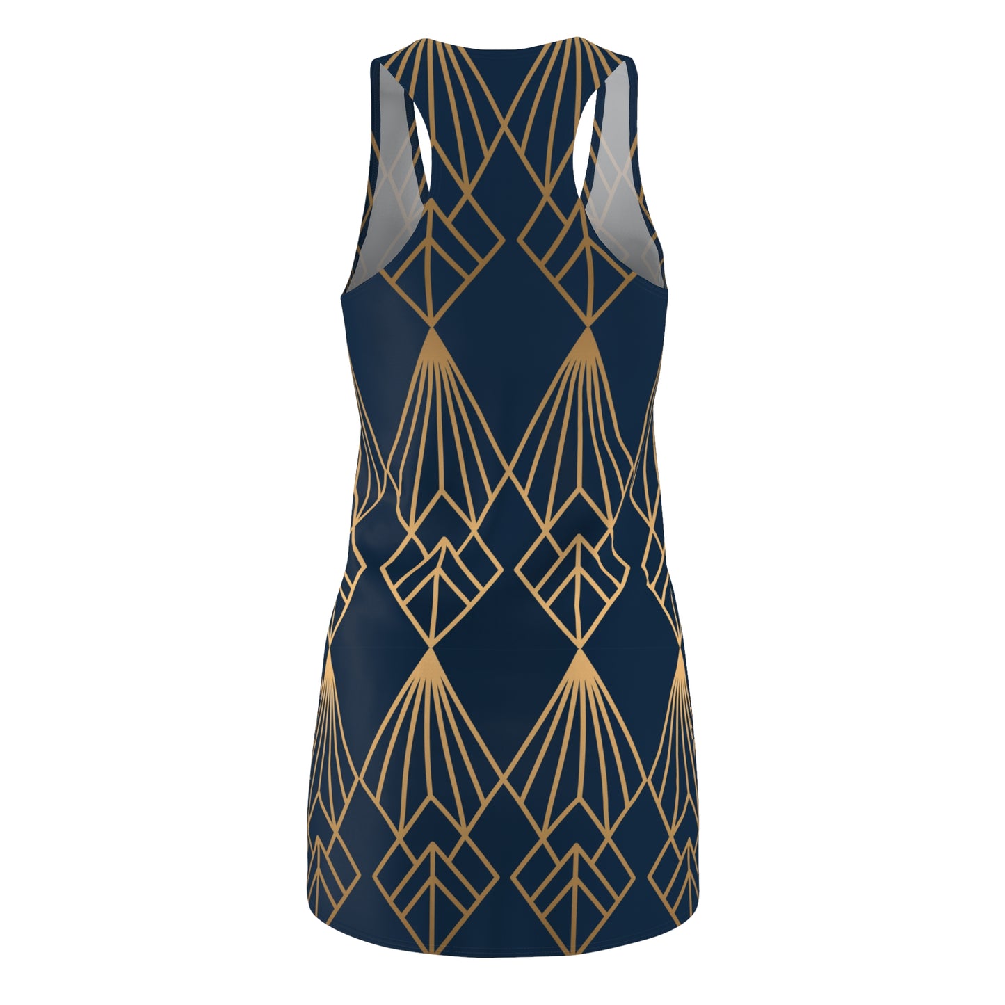 Luxury Racerback Dress mit Art Deco Muster für Damen