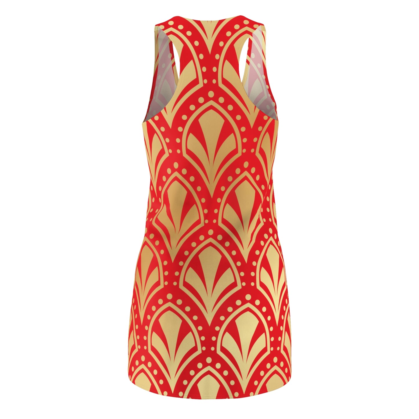 Luxury Racerback Dress mit Elegant Art Deco Muster