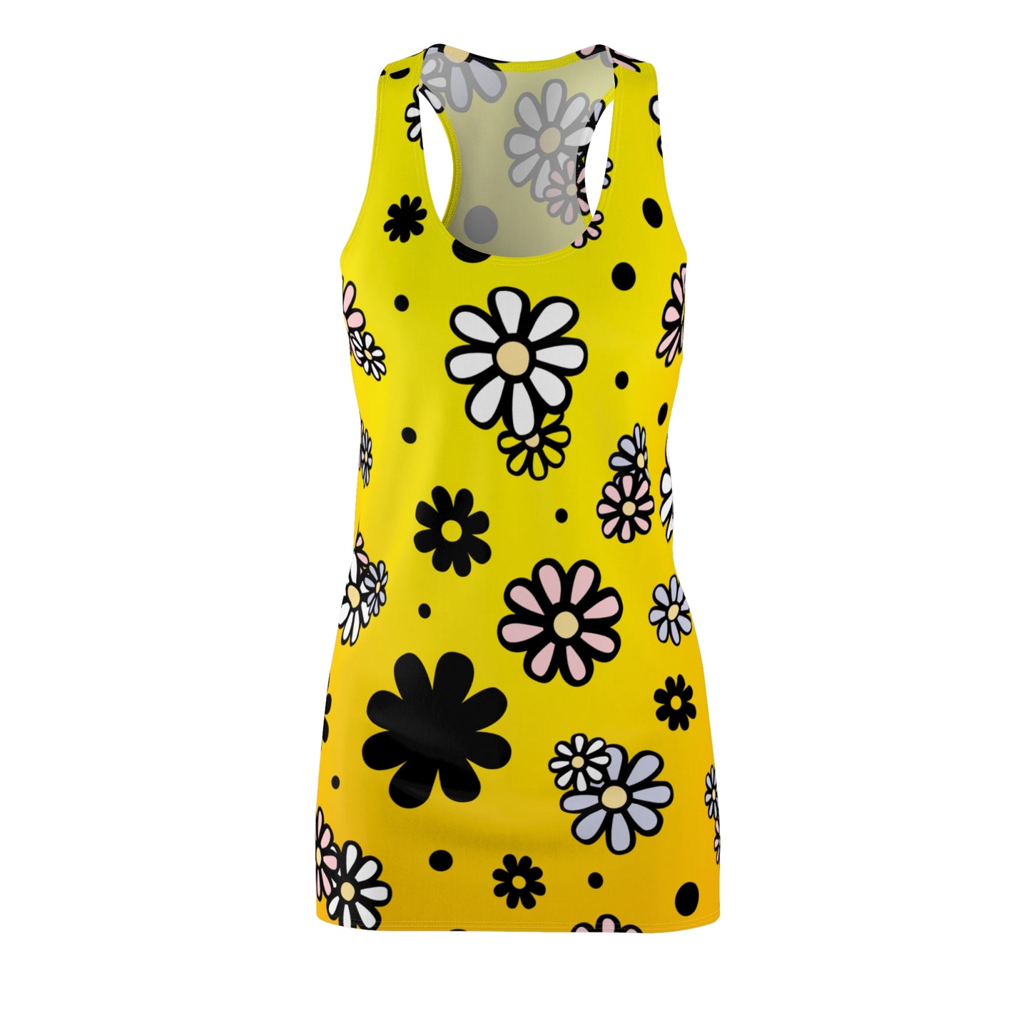 Racerback Damenkleid Sommer – Blumenmuster, verspielt & modern
