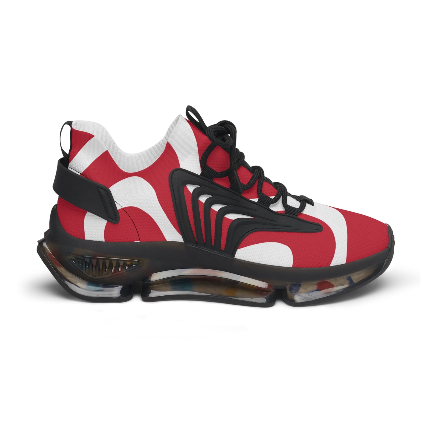 MauserDesign Damen Sneaker Rot Mesh Atmungsaktiv Bequeme Turnschuhe