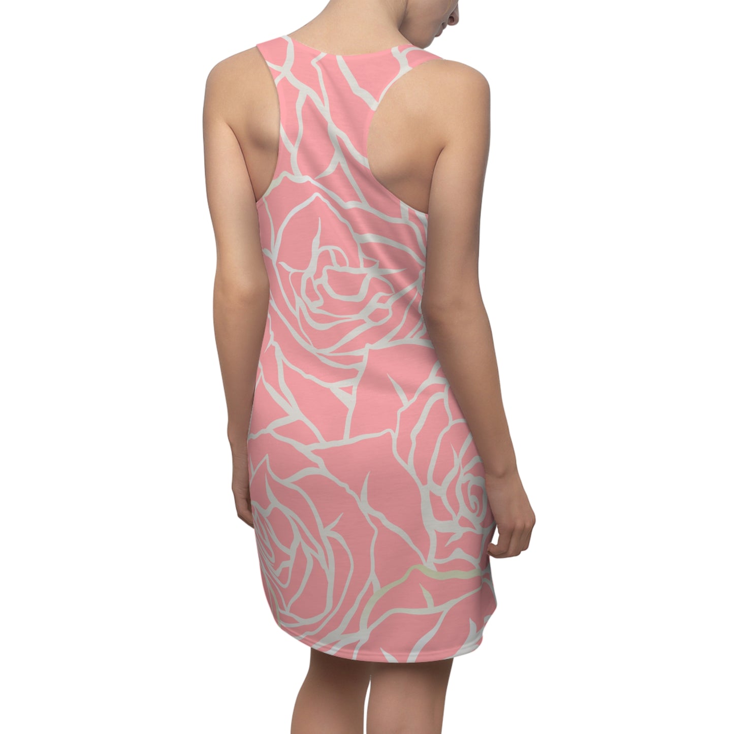 Rosen Racerback Kleid – Elegantes Sommerkleid