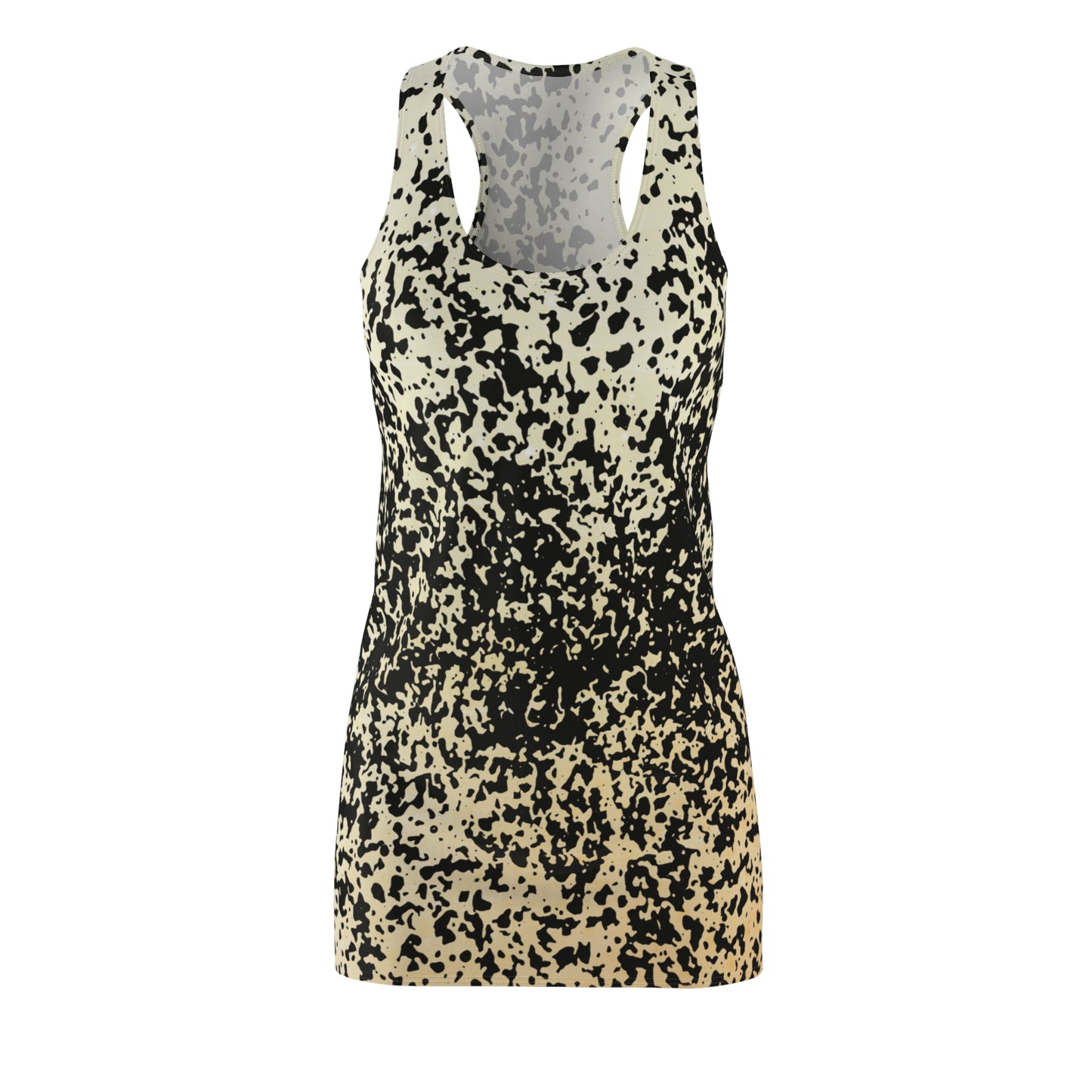 Racerback Kleid mit abstraktem Sprenkelmuster – modern & zeitlos