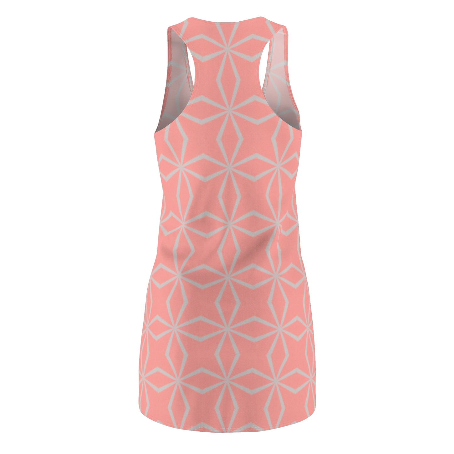 Racerback Damenkleid Sommer – Geometrisches Muster, leicht & bequem