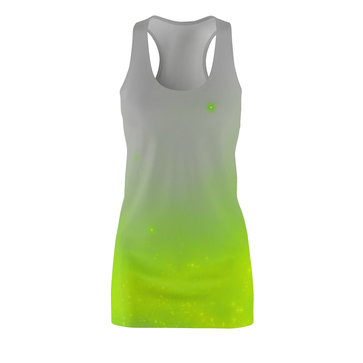 Racerback Kleid mit Grau-Grün Farbverlauf – leicht & sommerlich