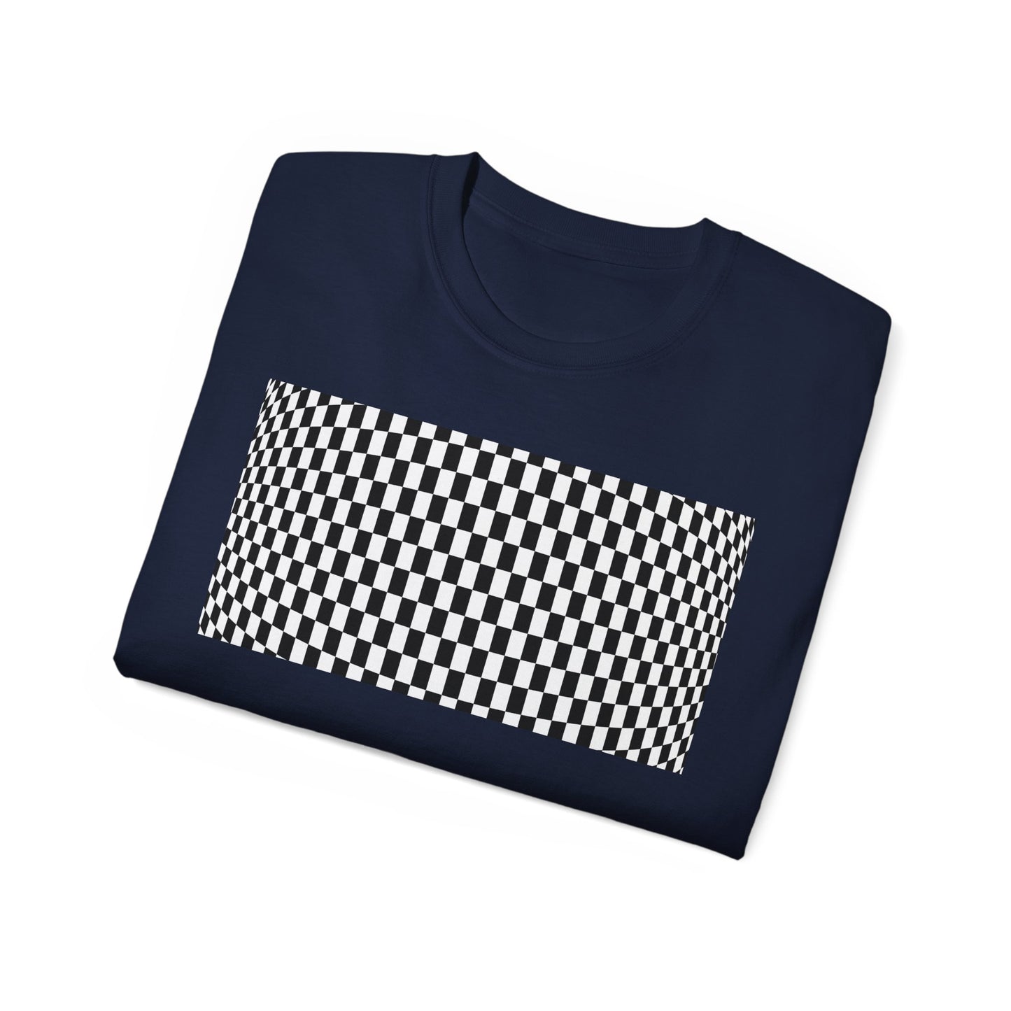 Black White Checkerboard T-Shirt – Retro Streetwear Tee