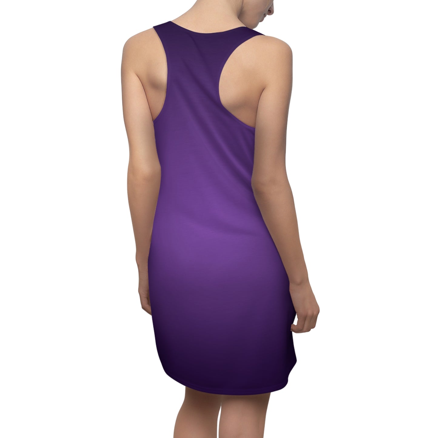 Lila Farbverlauf Racerback Kleid – Elegantes Ombre Kleid