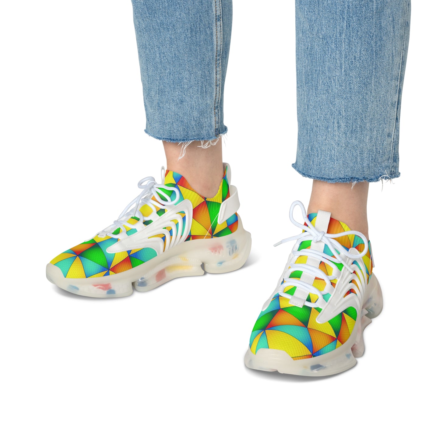 Bunte Damen Sneaker Atmungsaktiv Bequeme Schuhe