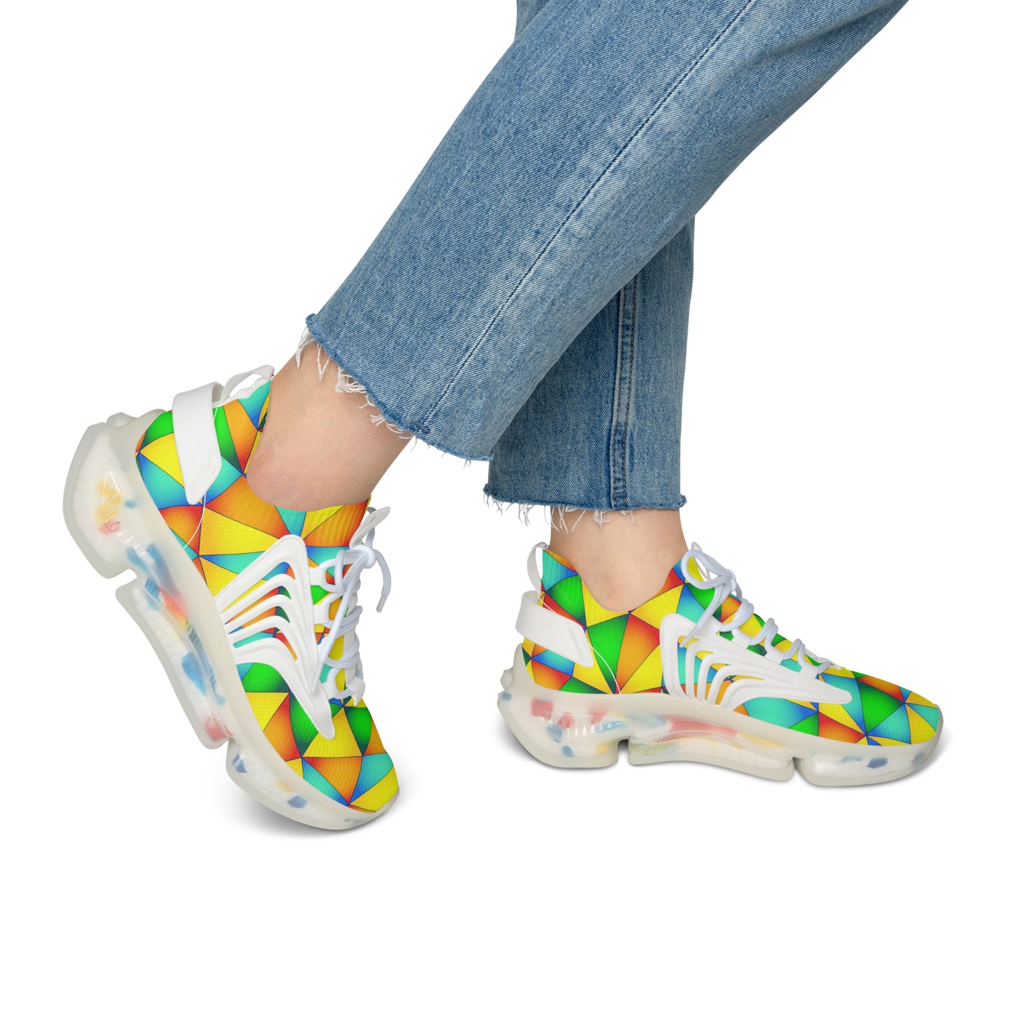 Bunte Damen Sneaker Atmungsaktiv Bequeme Schuhe