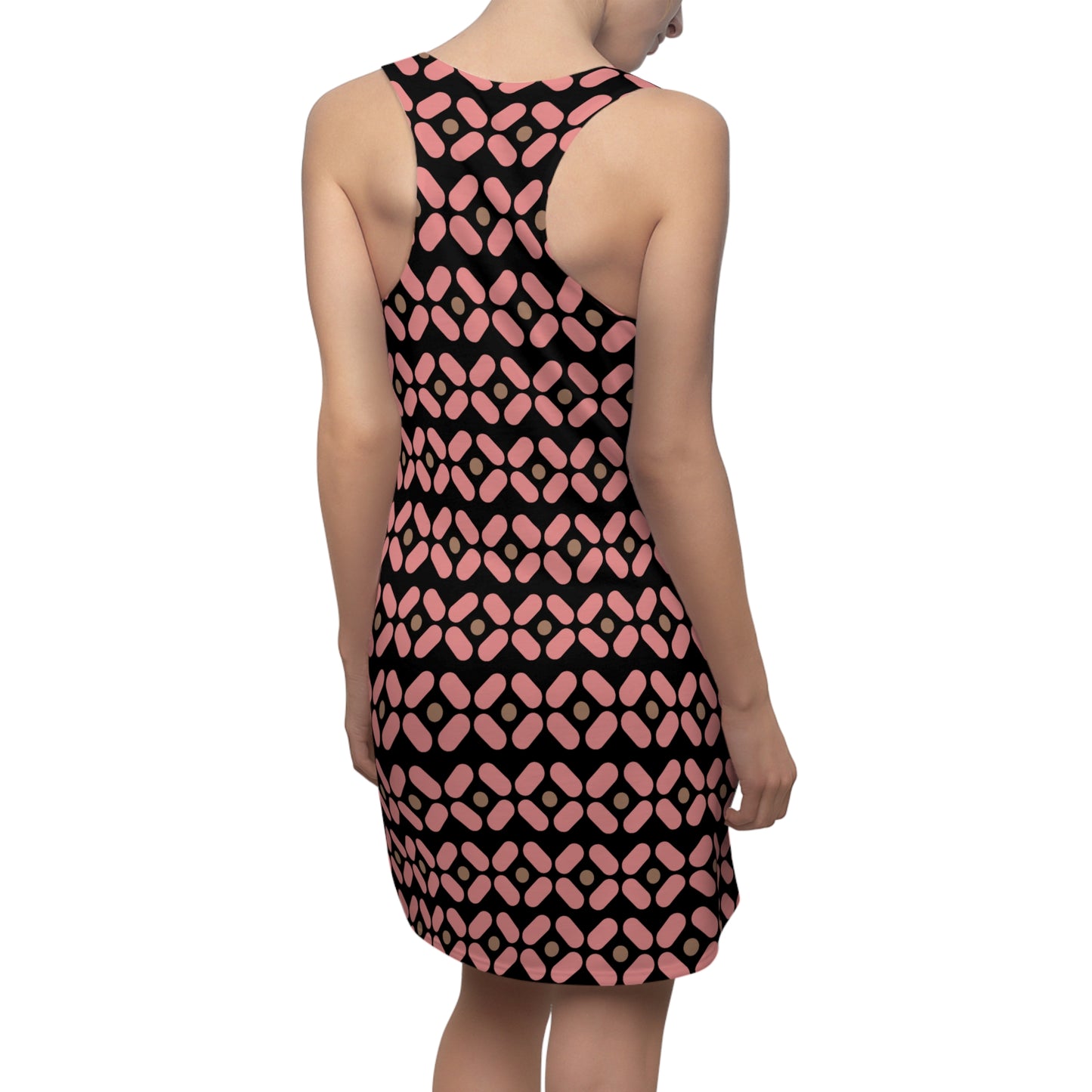 Schwarz Rosé Racerback Kleid – Chic Sommerkleid