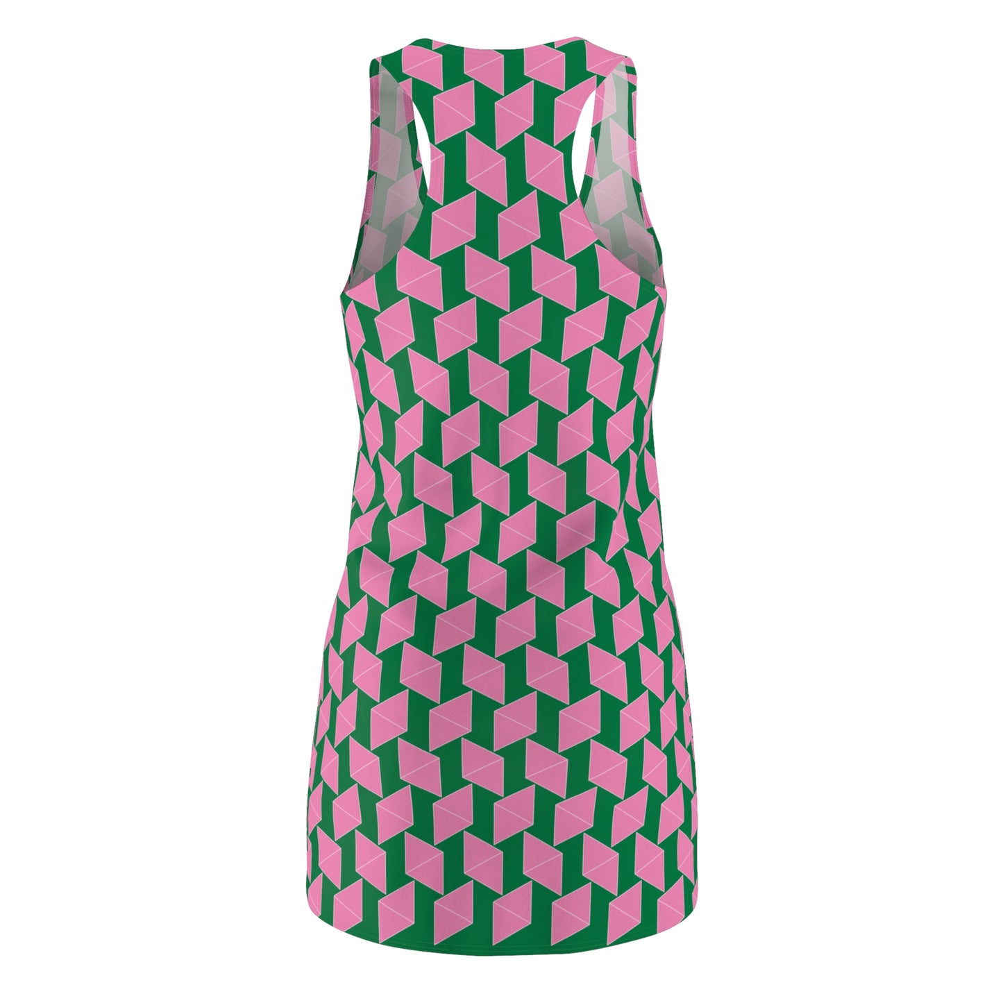 Pink Geometrie Racerback Kleid – Stylisches Sommerkleid