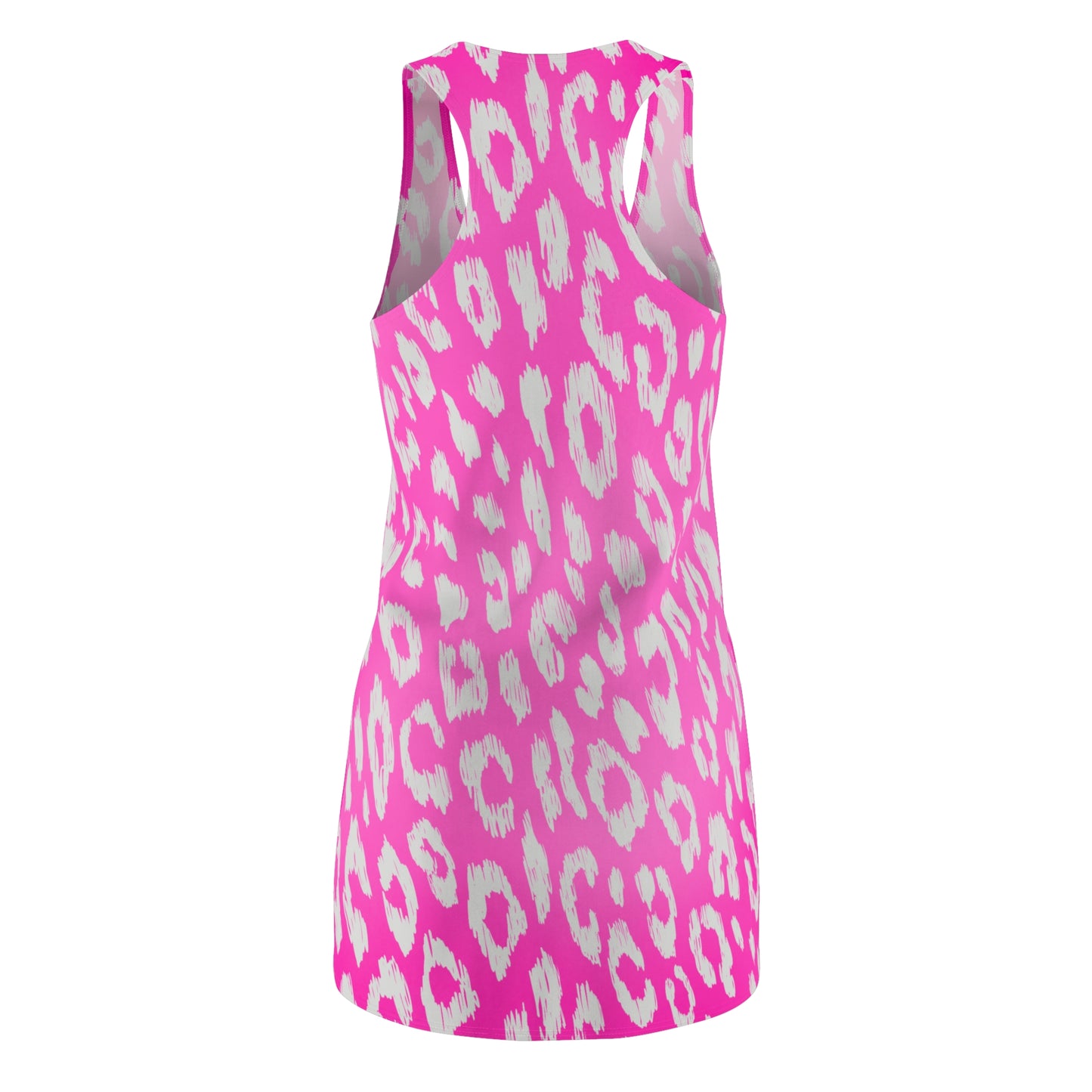 Racerback Kleid mit Leopardenmuster in Pink mit Farbverlauf