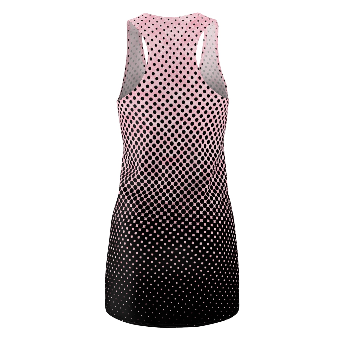 Rosa Racerback Kleid – Modernes Sommerkleid mit Punktverlauf